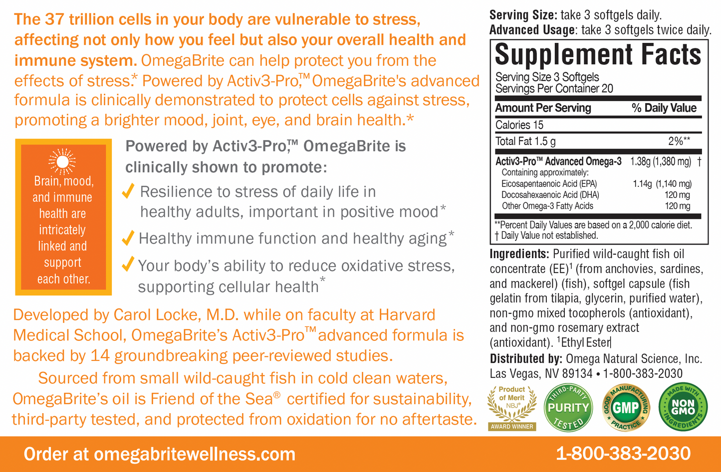 OmegaBrite 7010 MD Advanced Omega-3